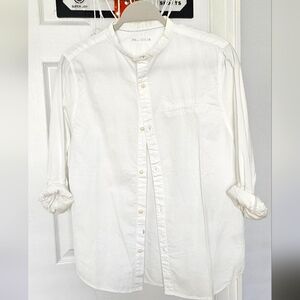 Zara Kid's Crisp White Button Down Shirt